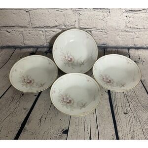 Vintage Legendary By Noritake Shrewsbury 3490 Berry Bowls 5.5" Floral Set of‎ 4
